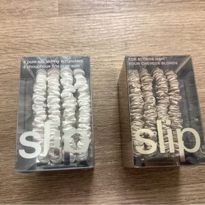 NWT 2 For 1 Slip Silk Scrunchies
